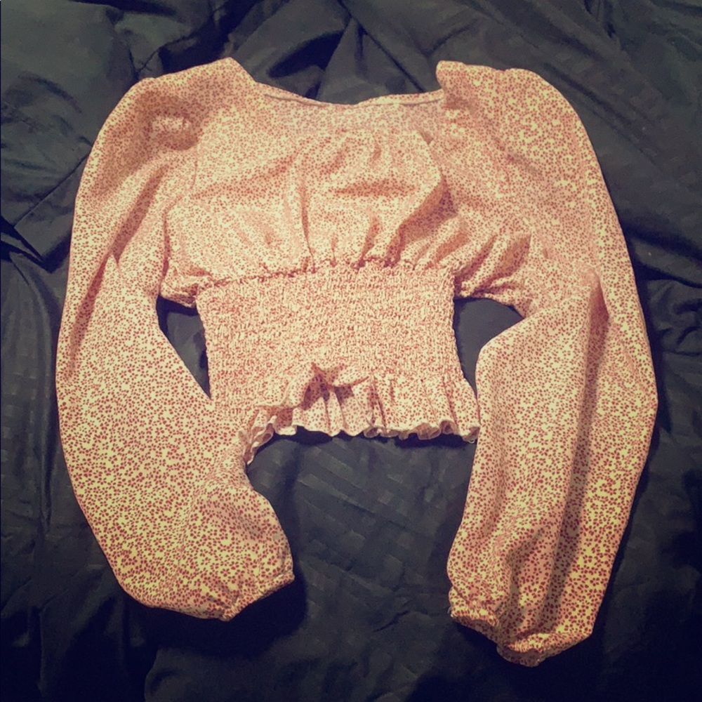 Flower print blouse